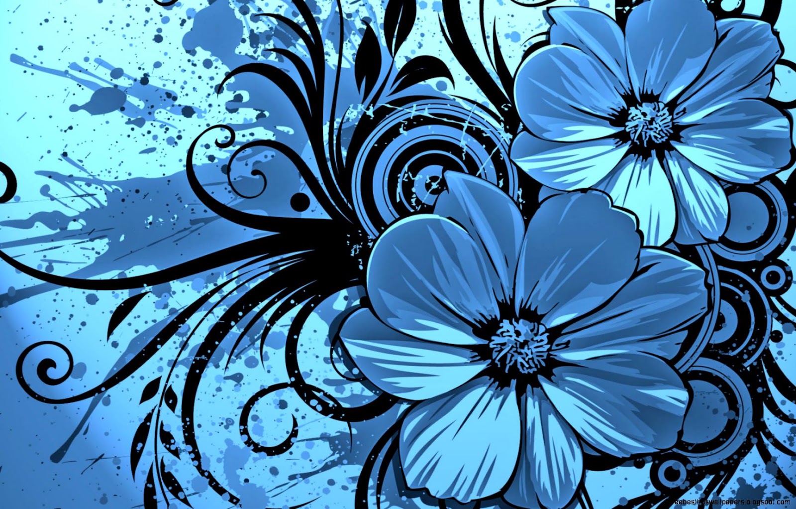 Blue Flowers Blue Flowers