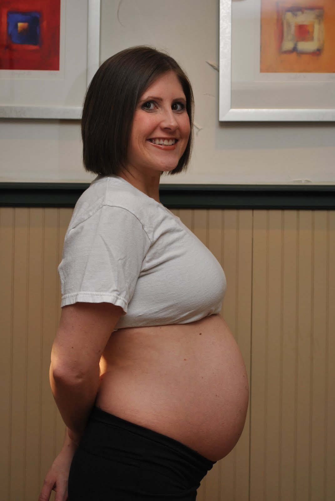 And here I am now, 34-weeks pregnant with Harper: