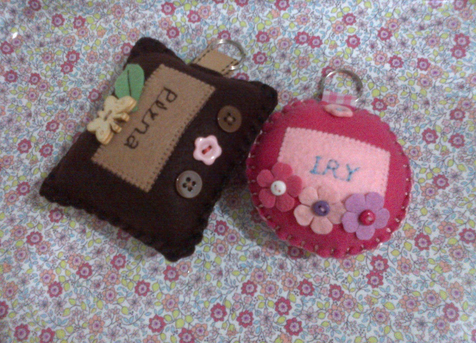 Handmade With Love by Ain Cute Felt Keychain...