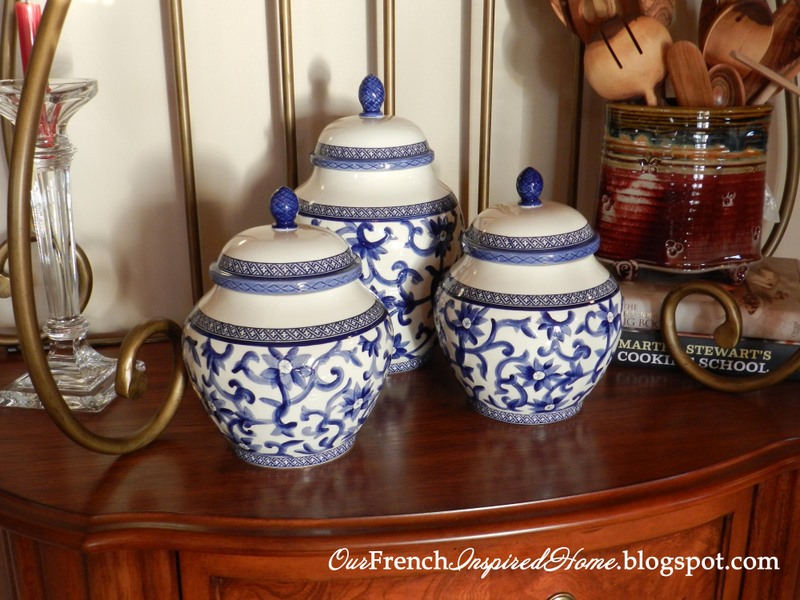 Our French Inspired Home Ralph Lauren Canisters at HomeGoods