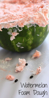 How to make foam dough that smells just like a watermelon - SUMMER FUN RECIPE FOR PLAY!