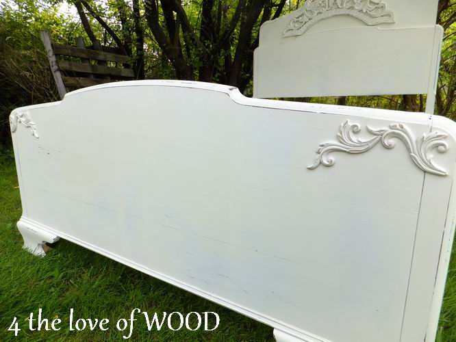 4 the love of wood UPDATING A VINTAGE BED FRAME