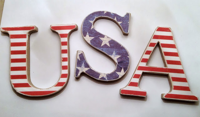 Distresed USA Letters #patriotic #4thofJuly #usa #memorialday #redwhiteblue