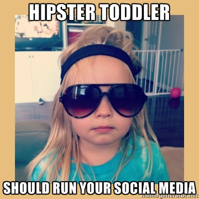 Hipster Toddler Should Run Your Social Media