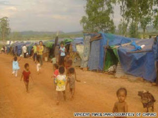 KHMER SHELTERS after the forced evictions and relocated by Hun Sen's regime.