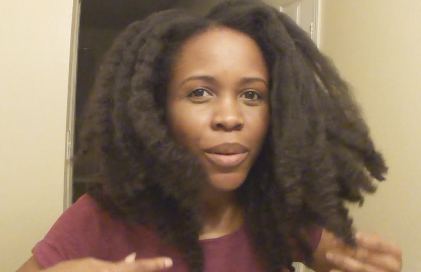 Tiajonay Kinky Coily Natural Hair Blow Drying Natural Hair