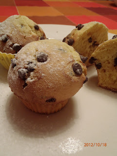 MUFFINS CON GOCCE DI CIOCCOLATO