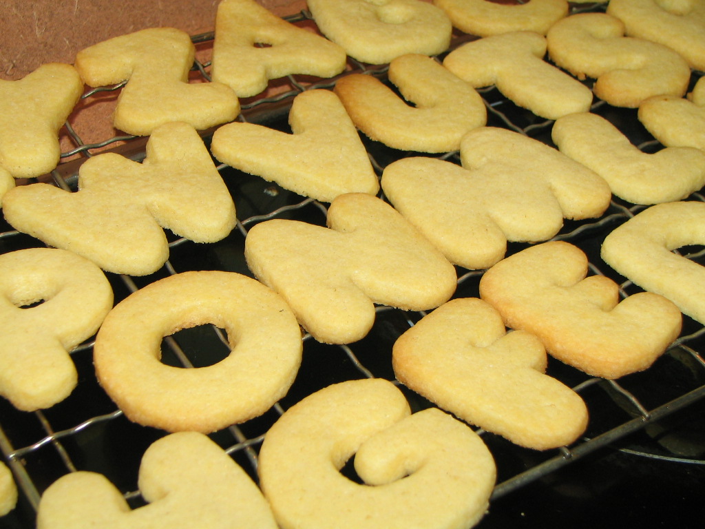 A Slice in the Life of Julie Alphabet Cookies