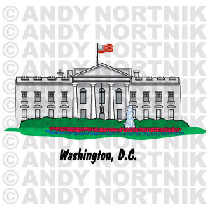 Washington D.C. White House Clip Art