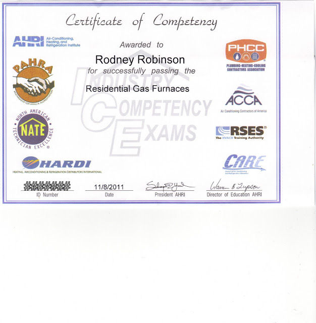Certificate of Competency