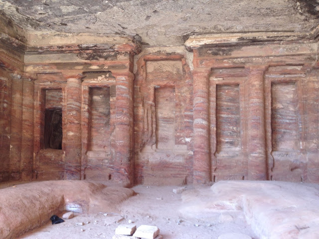 Colored Triclinium Petra, Jordan