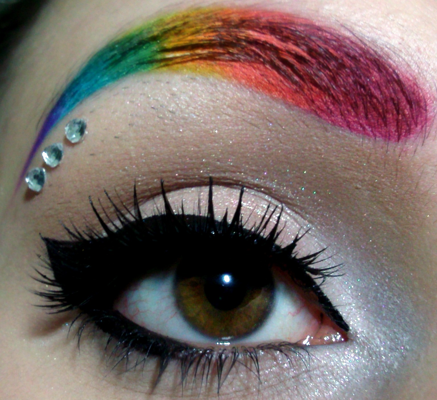 ScarletHallow Makeup Rainbow Brows