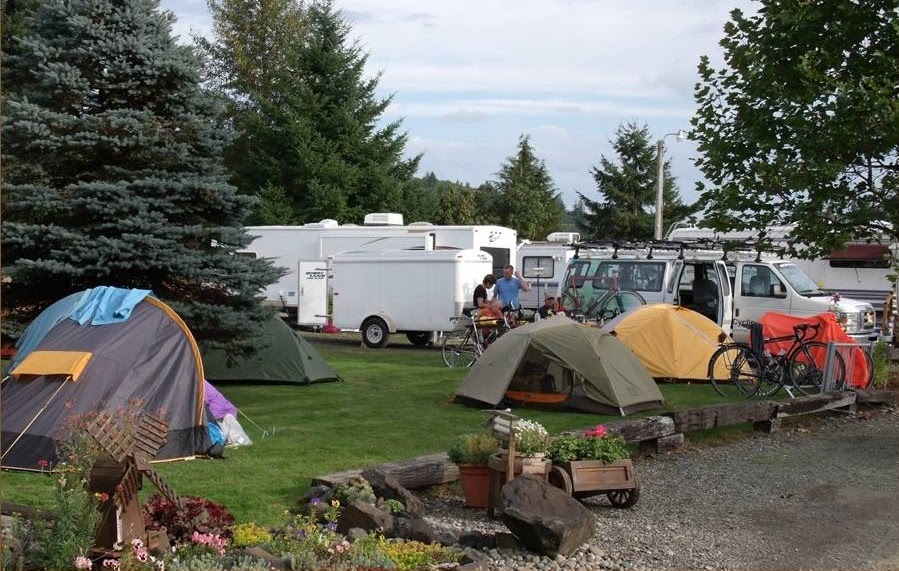 Van2LA Riders Day 5 Elma RV Park, Elma, WA. 94km