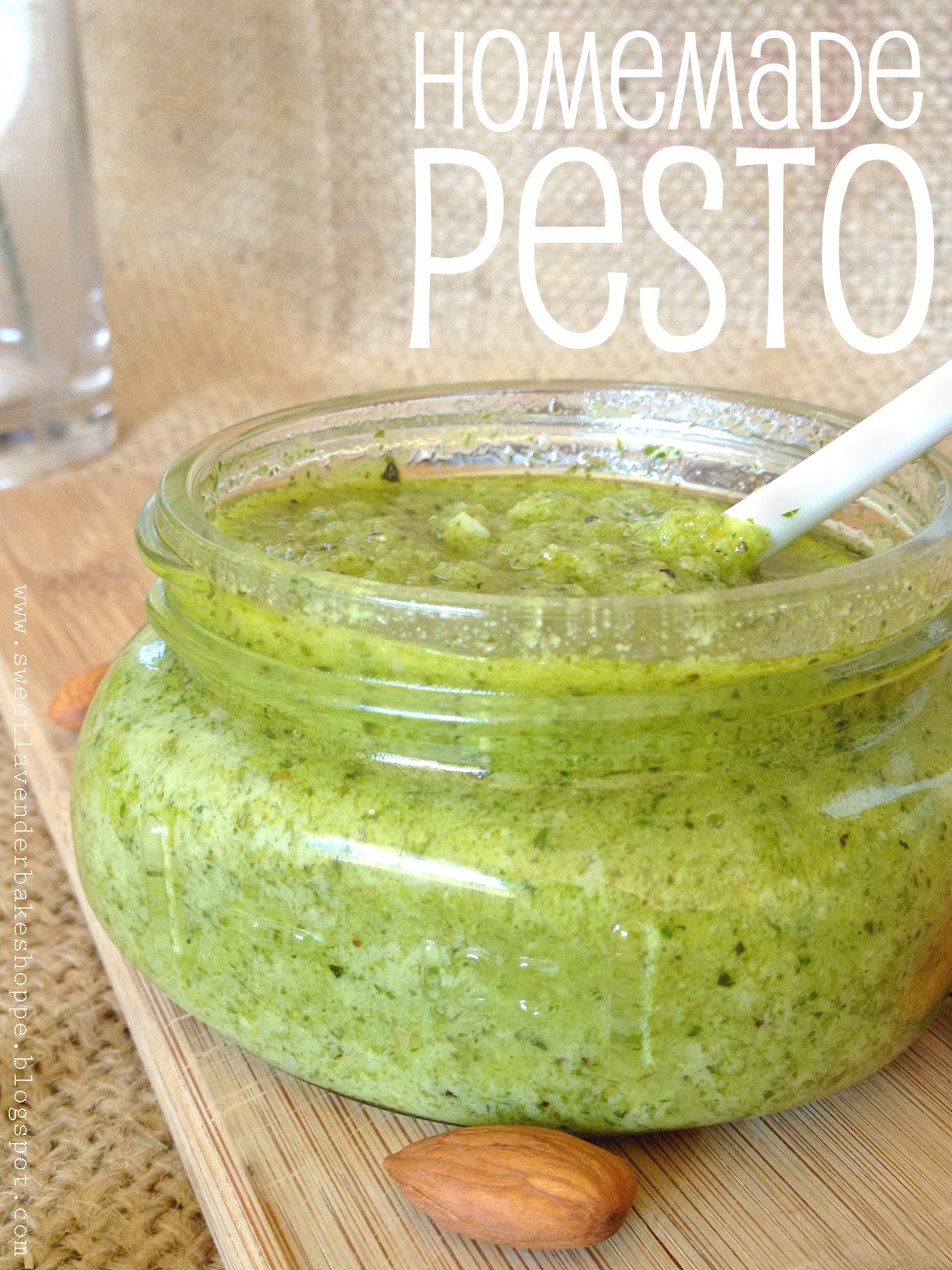 Sweet Lavender Bake Shoppe homemade pesto...