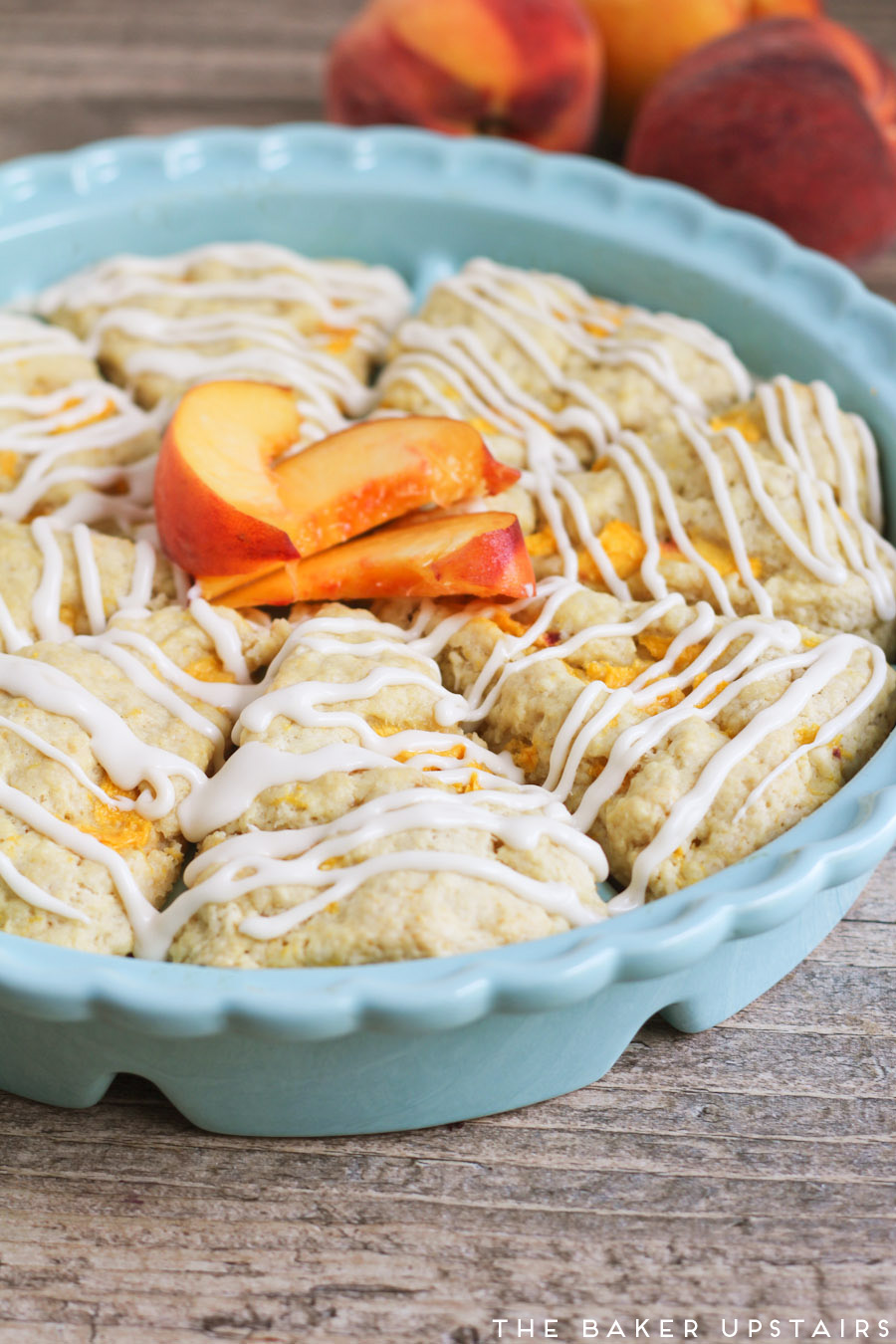 Peaches and Cream Scones The Baker Upstairs