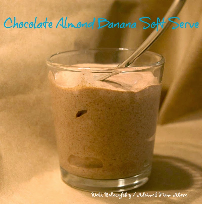 Adorned From Above Chocolate Almond Banana Soft Serve