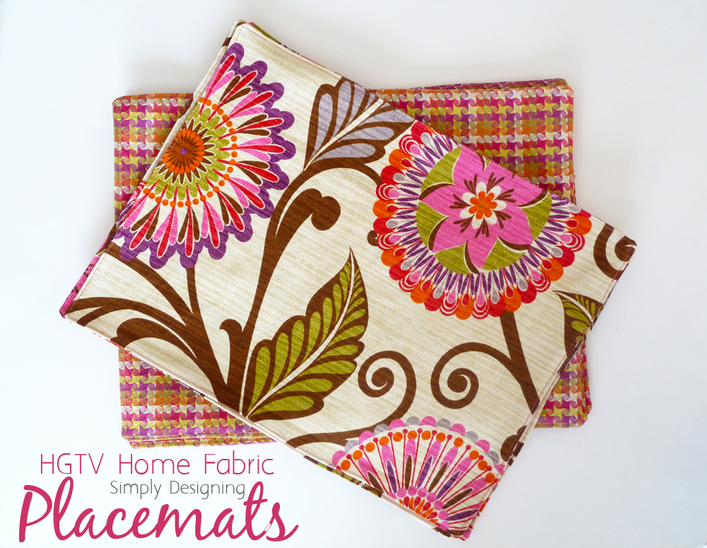 HGTV Home Decor Fabric Placemats