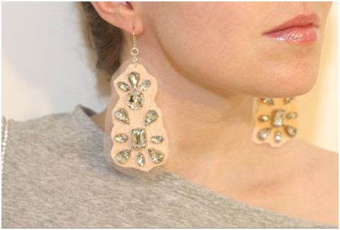 earrings mesh jewelry gossip inspired flat gemstone rhinestone swarovski rhinestones crystals use tutorial fabric projects glue designs fix