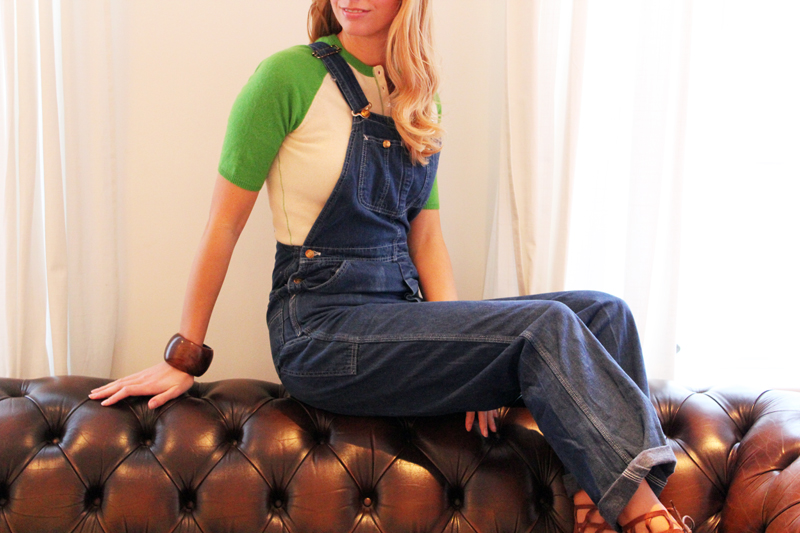 Girls Wearing Denim Overalls Lee Overalls Photoshoot from 1990s