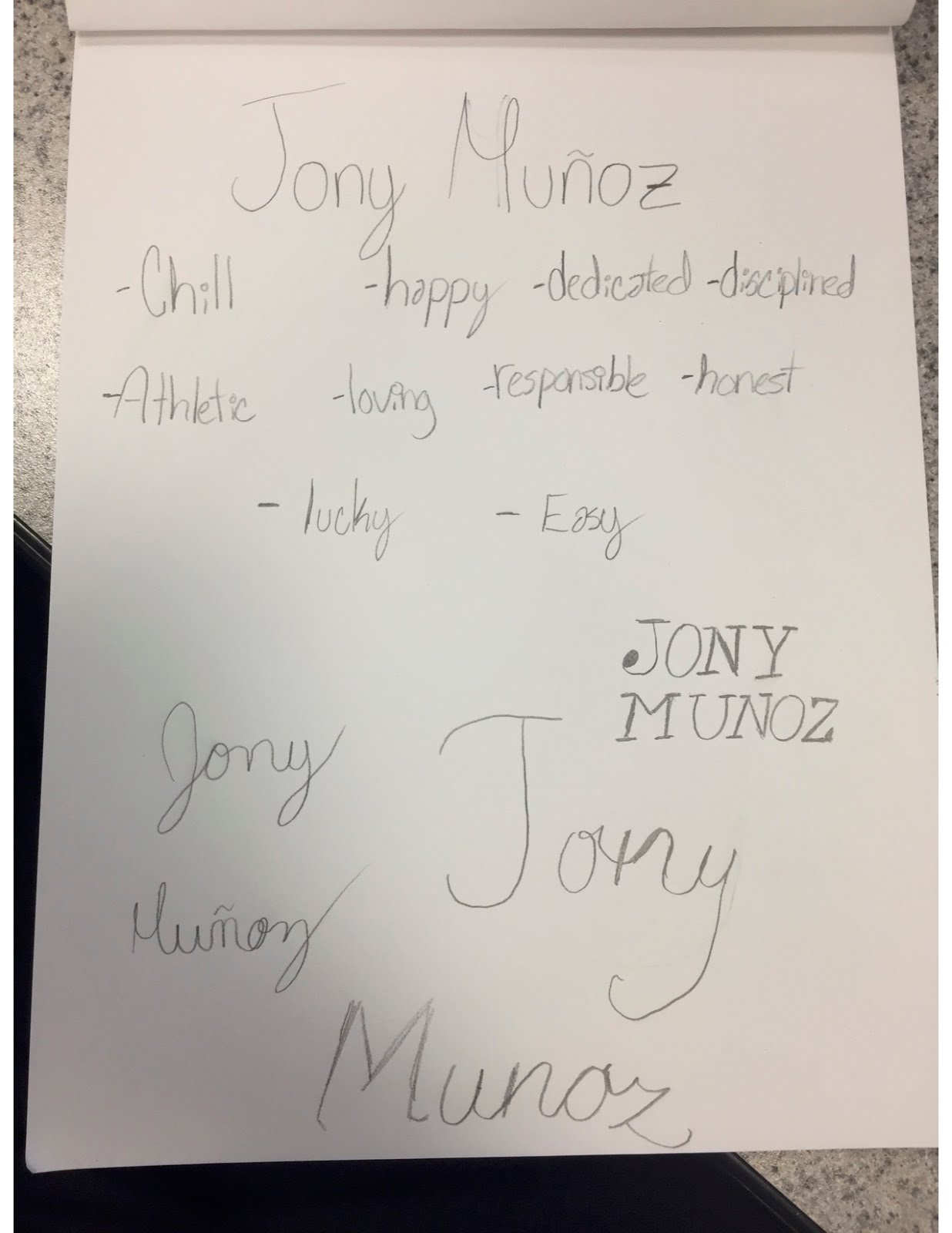 Jonathan Munoz Blogs Handwriting Blog