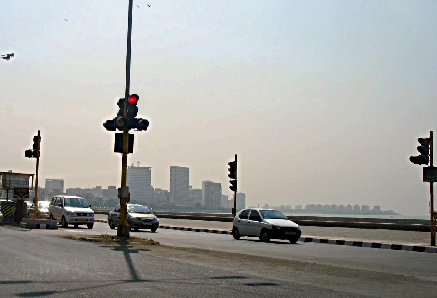 Stock Pictures Traffic signals in Mumbai India