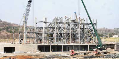 construction of Subrata Roy Sahara Stadium1 - Sahara Pune Stadium
