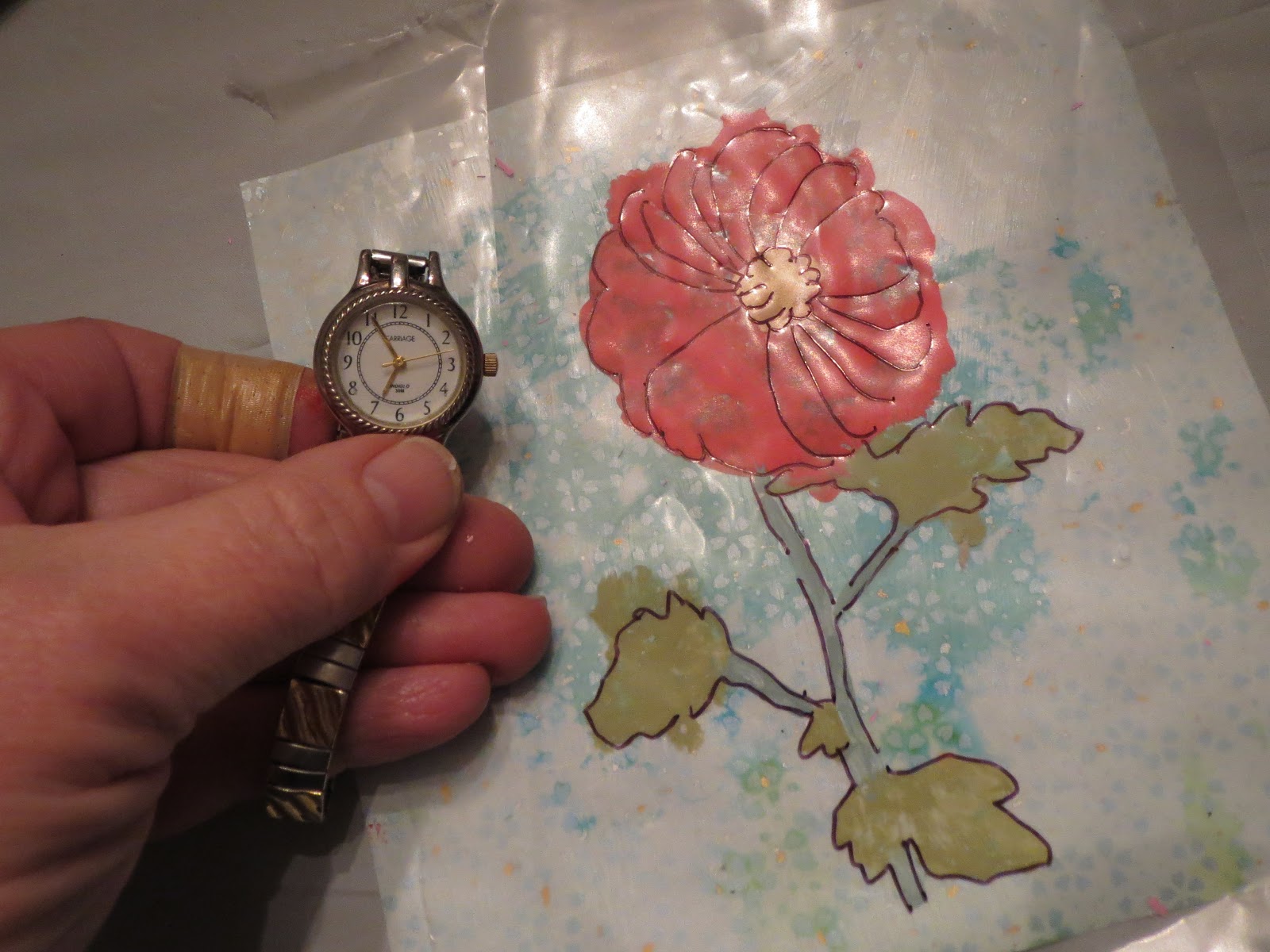 Creative Expressions Paint Transfer Technique