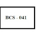 BCS - 41 Fundamentals of Computer Networks