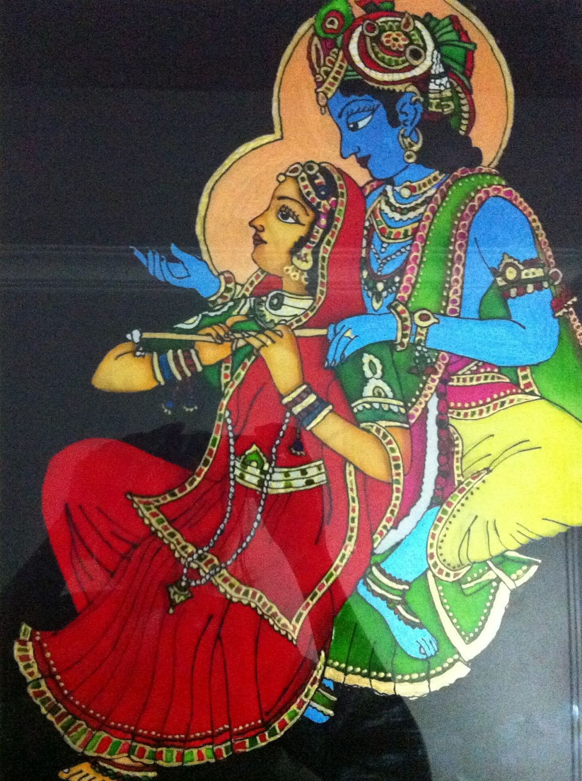 Reverse Glass Painting