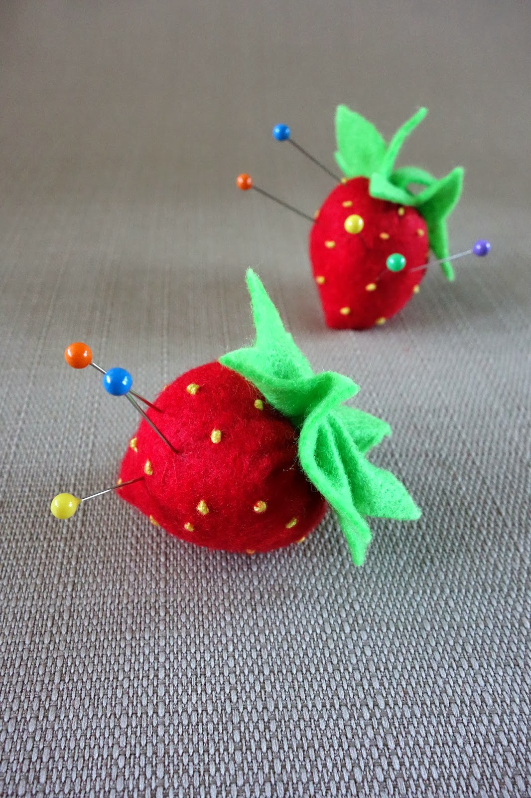 blah to TADA! A Strawberry Pin Cushion