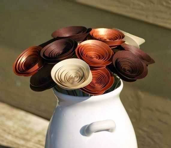 Rose out of paper. Rose out of paper.