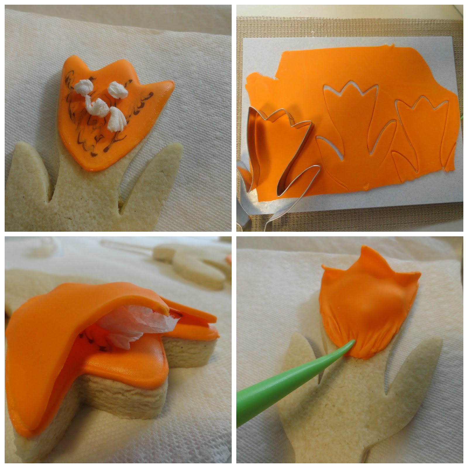 Pink Little Cake Spring Tulip Cookie Bouquet