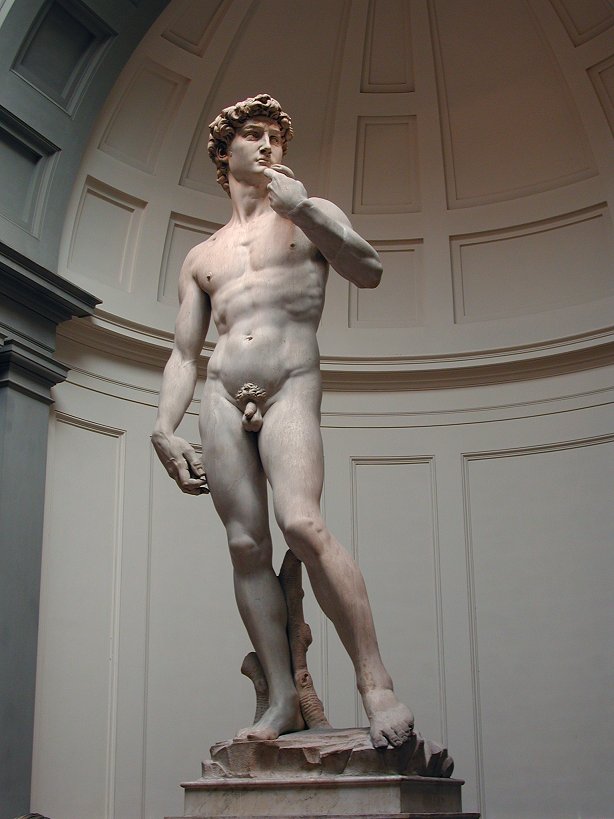 The most extraordinary thing is that Michelangelo never made a model before