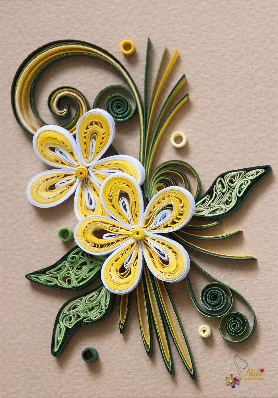 Neli Quilling Art Quilling cardsflowers