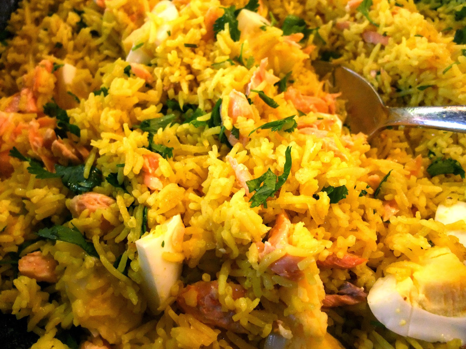 Susan's SavourIt! AsianSpiced Salmon Rice (Kedgeree)...
