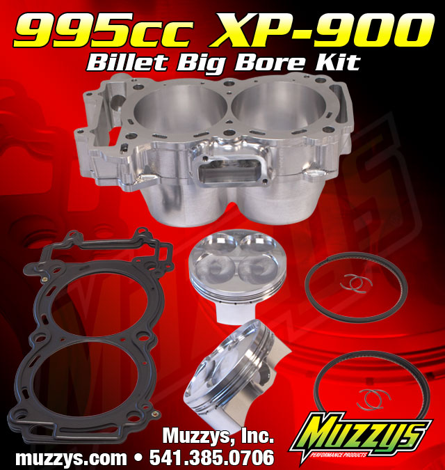 Polaris RZR XP900 995cc Billet Big Bore Kit from Muzzys UTV Guide