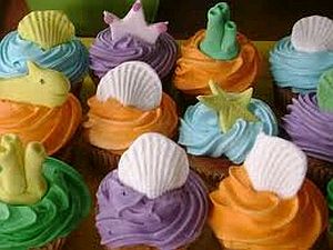 Cupcakes de la Sirenita, parte 1