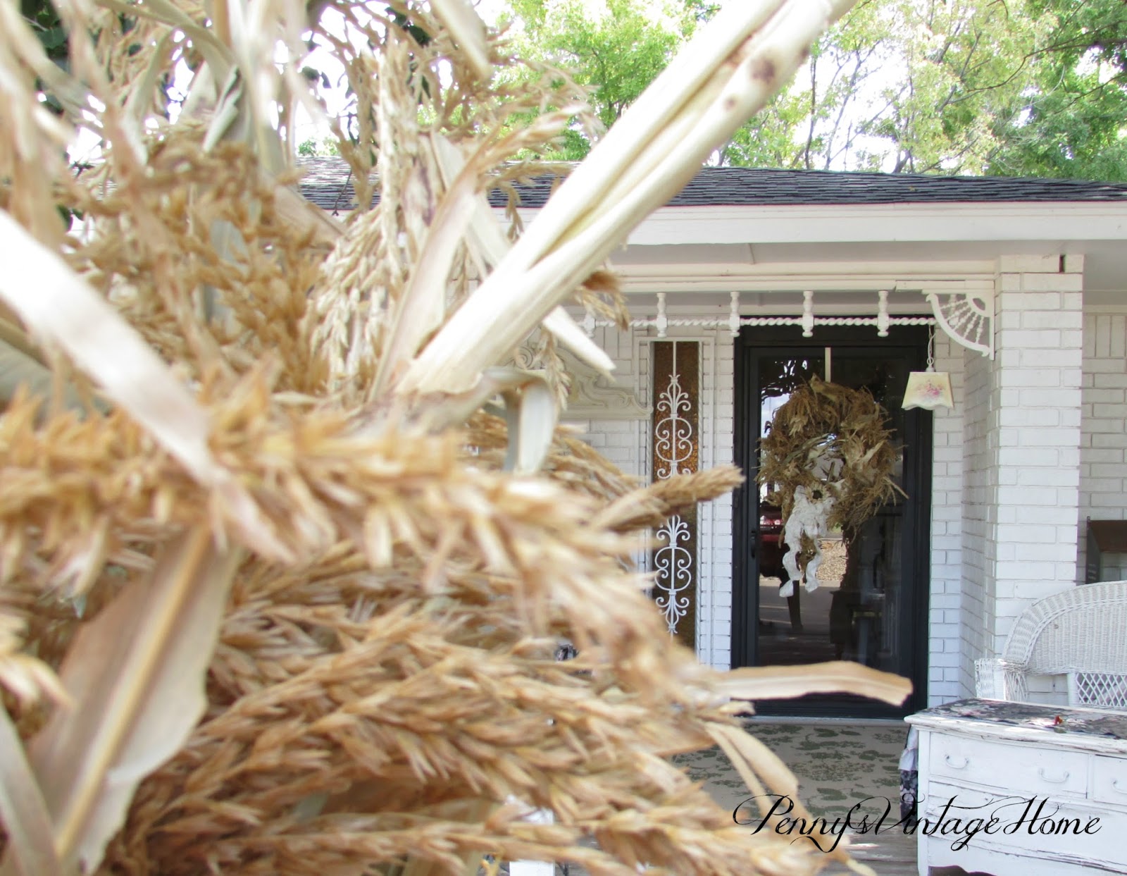 Penny's Vintage Home Dried Corn Tassel Wreath