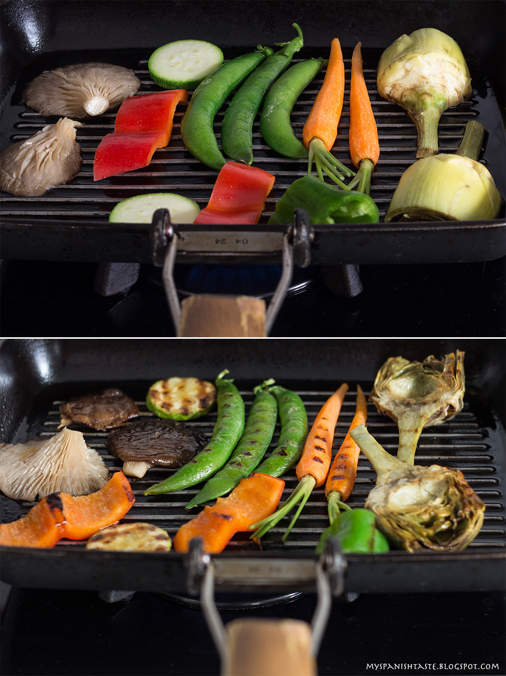 My Spanish Taste Grilled vegetables with romesco sauce