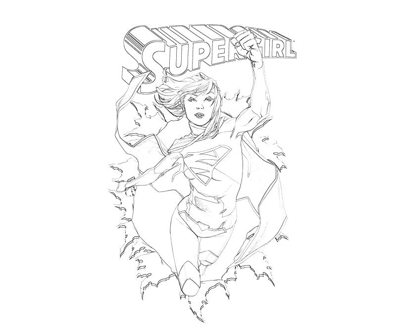 supergirl supergirl cover how coloring