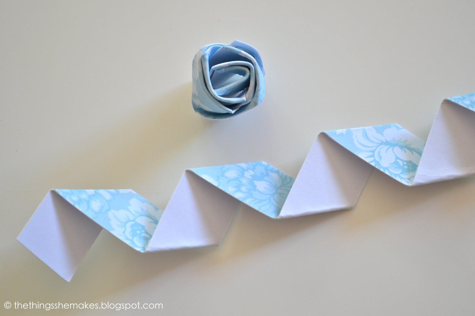 How To Make a Paper Flower Bud The Things She Makes