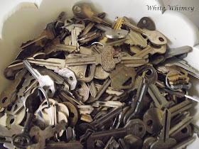 White Whimsy Decorating With Old Keys