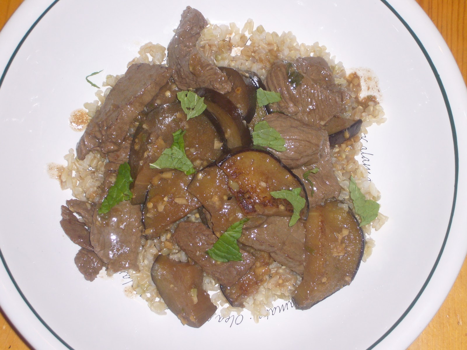 Kitchen Sink Diaries Beef & Eggplant Stirfry