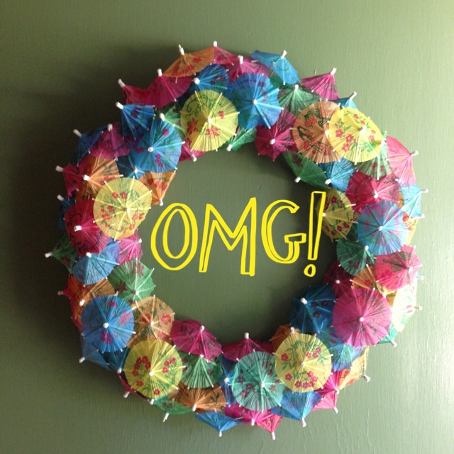 Mrs Crafty Adams How to Make a Paper Umbrella Wreath