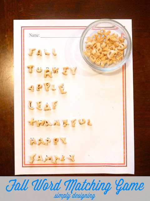 Fall Word Matching Game | a great kids activity, perfect for the fall and for Thanksgiving day | free printable | #kidsactivity #freeprintable #alphabits #sponsored Fall Word Matching Game | a great kids activity, perfect for the fall and for Thanksgiving day | free printable | #kidsactivity #freeprintable #alphabits #sponsored