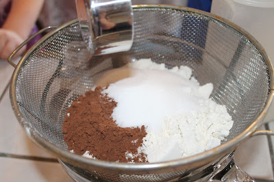 Adding Cocoa for Old Fashioned Cocoa Bread | www.vlhamlin.com