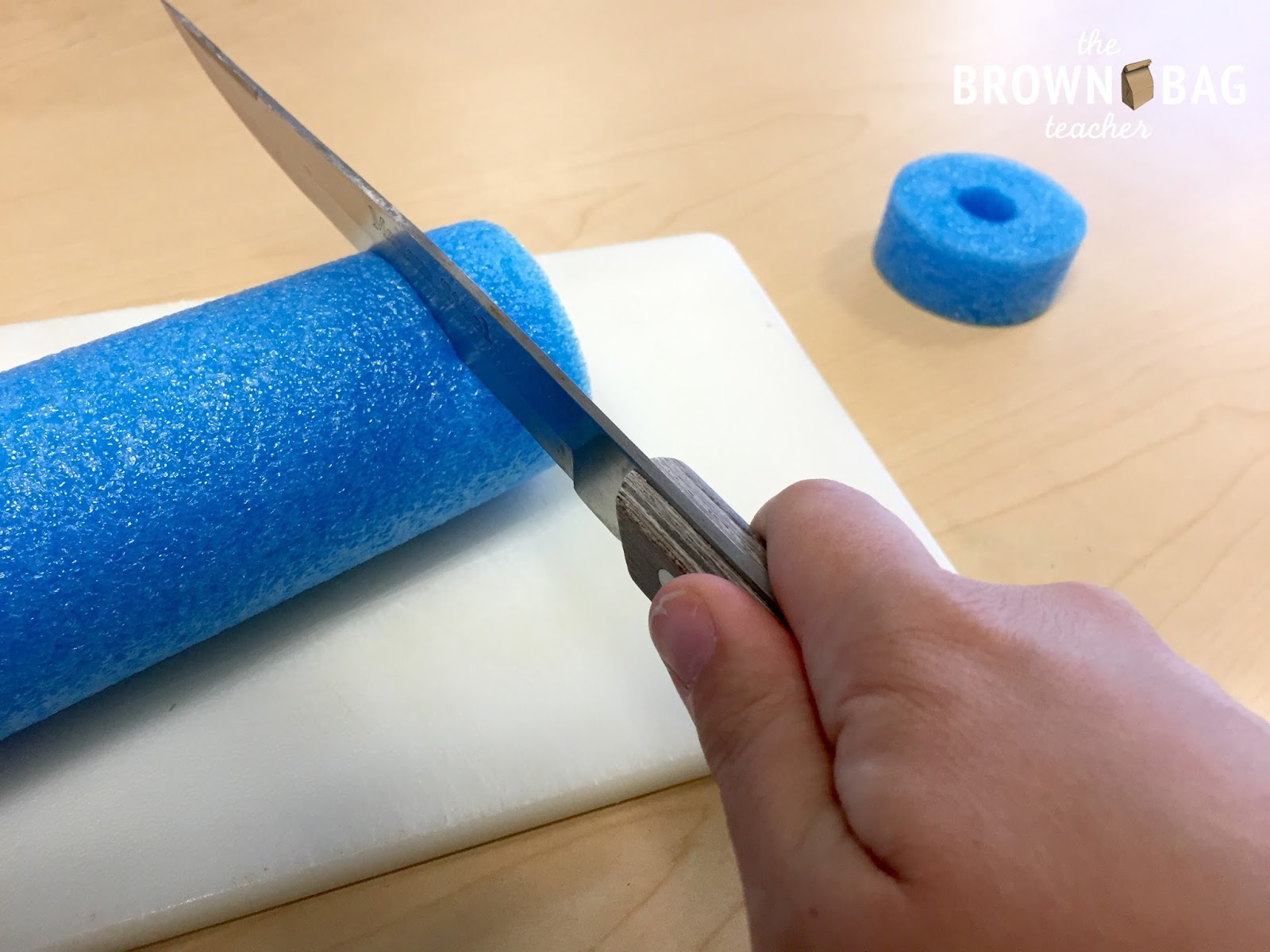 Teacher Hack PoolNoodle Card Holders