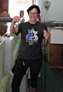 Result! I caught a prawn I caught a prawn in the indoor fishing pond, Permas Jaya