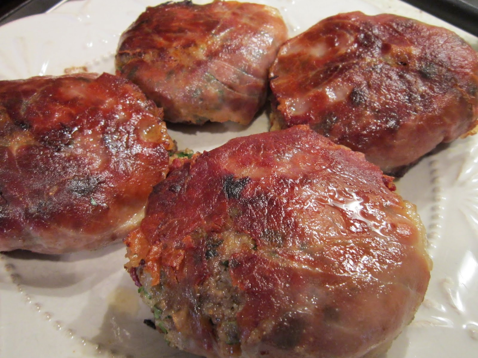 The Italian Next Door Prosciutto Wrapped Lamb Burgers