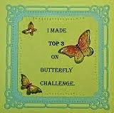 I am a top 3 winner over at Butterfly challenge